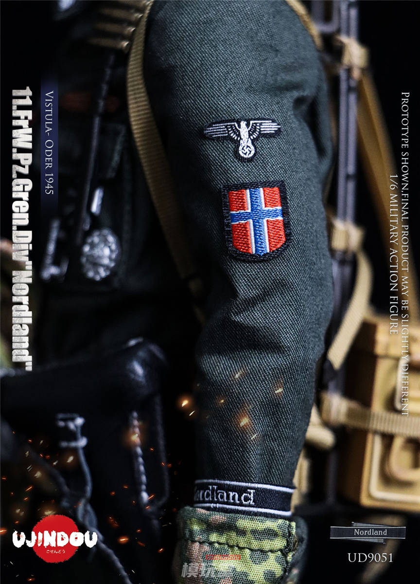 予約 UJINDOU 1/6 WW2 ドイツ国防軍 第11SS北欧師団 ヴィスワ
