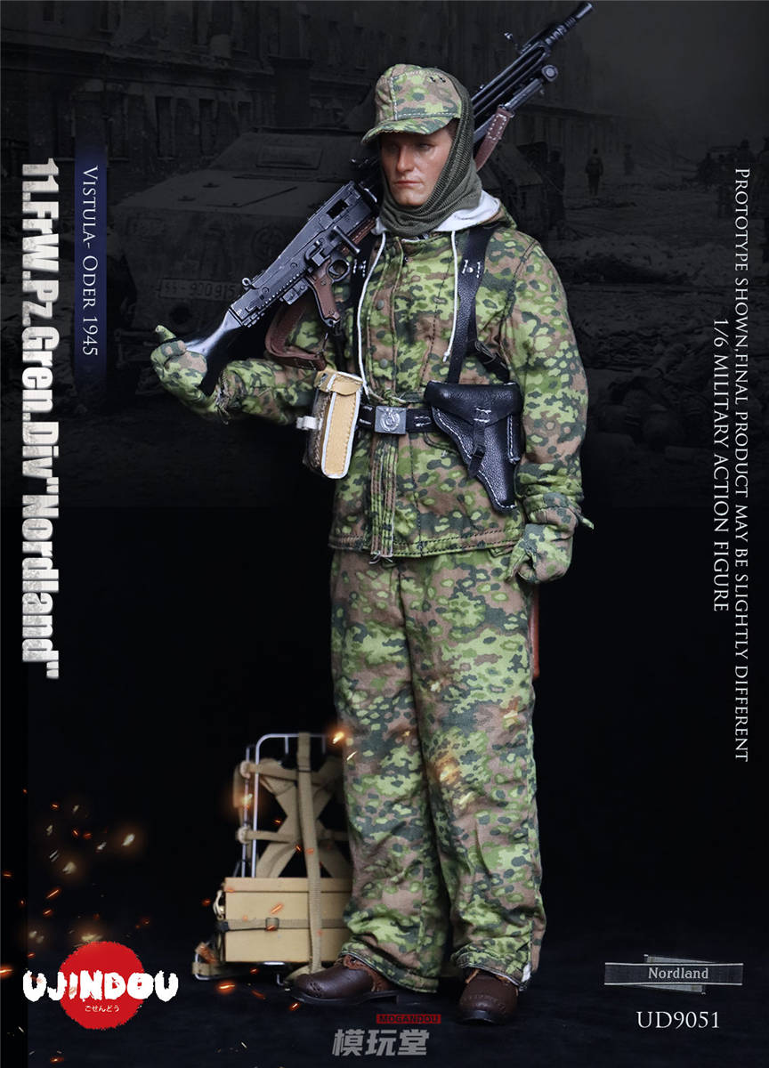 予約 UJINDOU 1/6 WW2 ドイツ国防軍 第11SS北欧師団 ヴィスワ