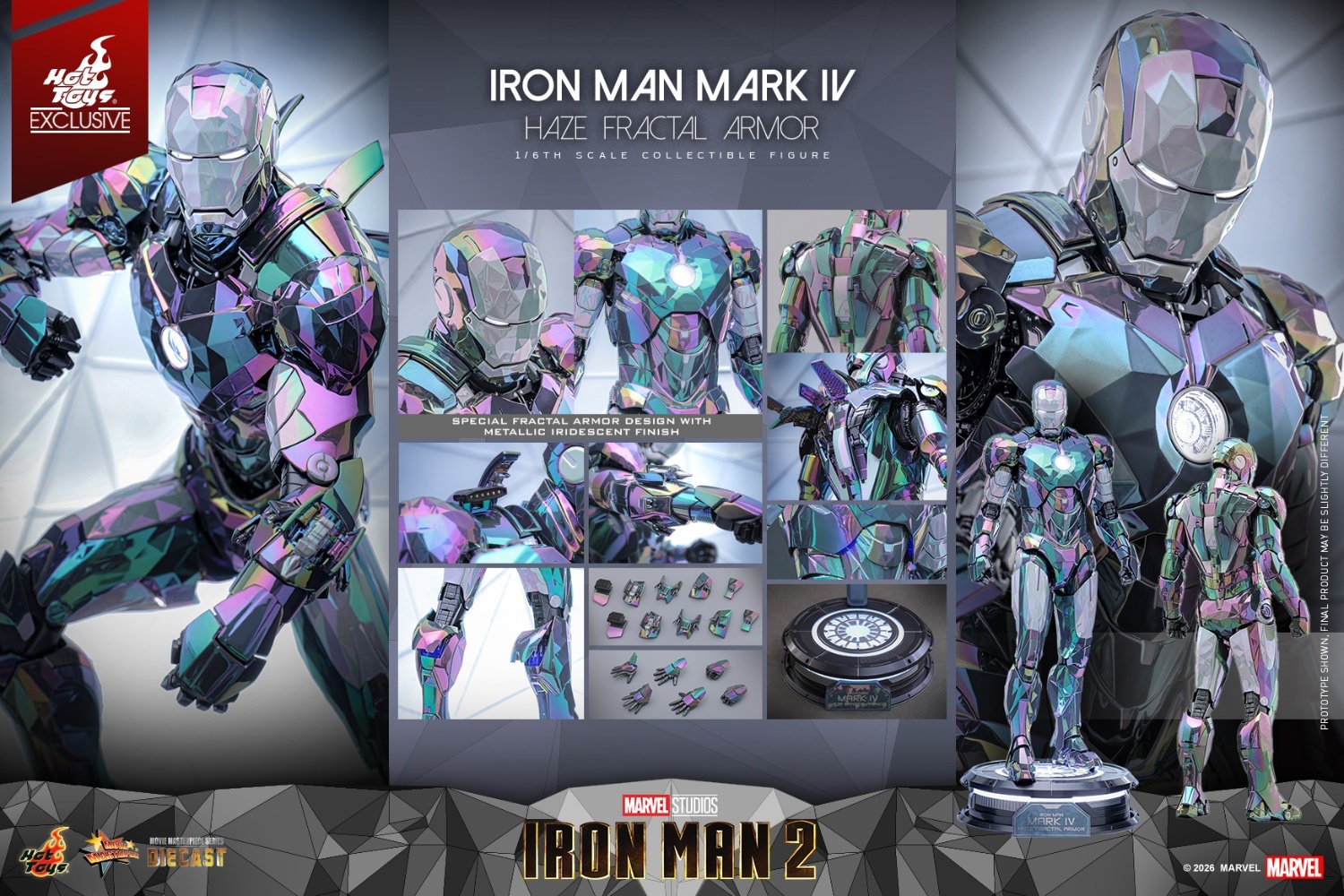 ホットトイズ 1/6 アイアンマン・マーク4 ヘイズ・フラクタル