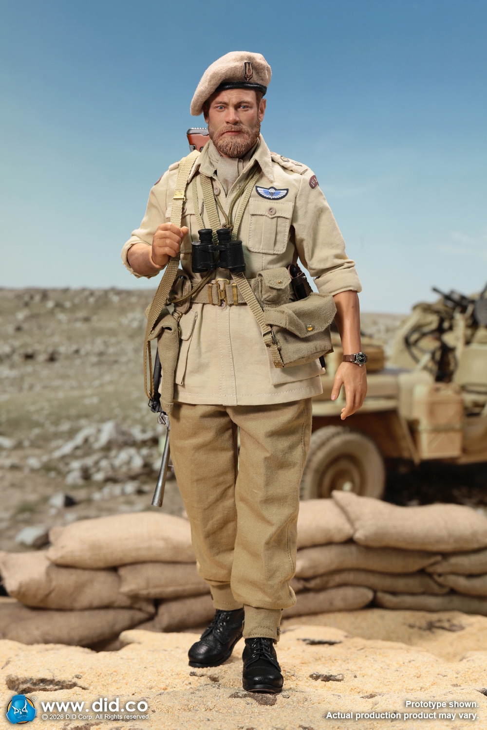 予約 DID 1/6 WW2 イギリス陸軍 特殊空挺部隊 SAS アラン大佐 K80197