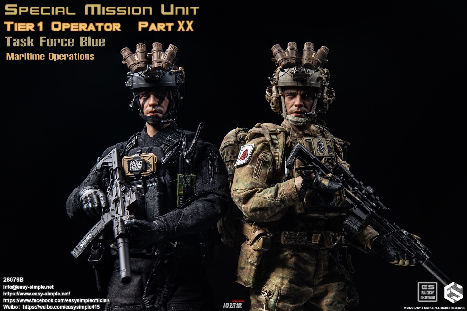 予約 Easy&Simple 1/6 特殊任務部隊（SMU）Tier 1 オペレーター Part