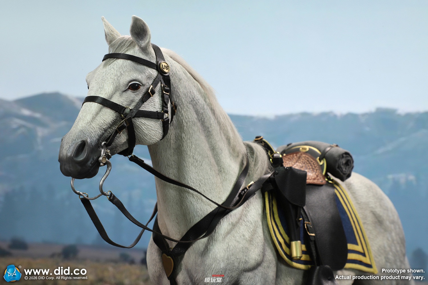 予約 DID 1/6 アメリカ南北戦争 軍馬・白馬（スタンディングVer