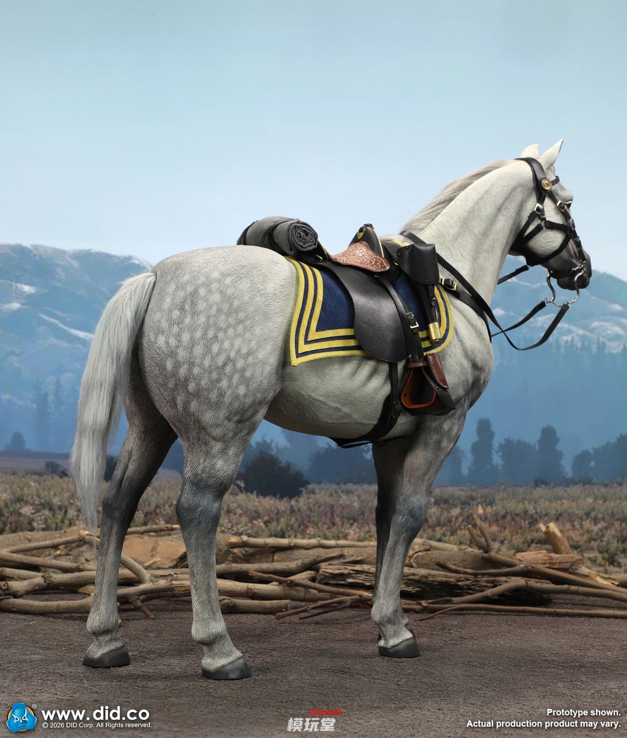 予約 DID 1/6 アメリカ南北戦争 軍馬・白馬（スタンディングVer