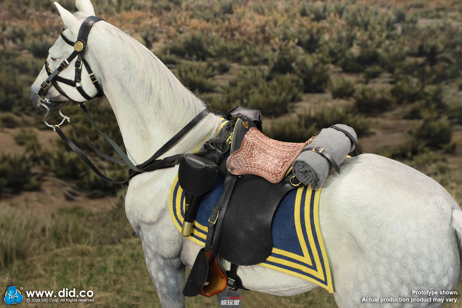 予約 DID 1/6 アメリカ南北戦争 軍馬・白馬（スタンディングVer