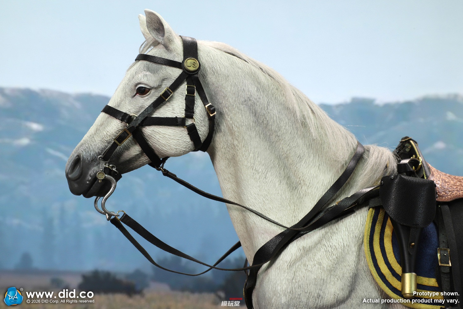 予約 DID 1/6 アメリカ南北戦争 軍馬・白馬（スタンディングVer