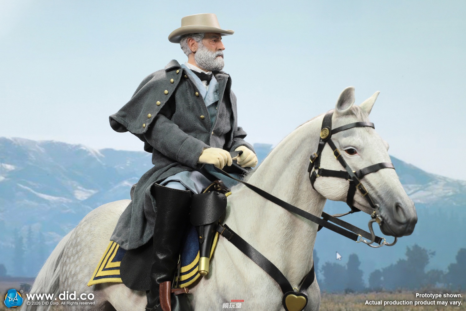 予約 DID 1/6 アメリカ南北戦争 軍馬・白馬（スタンディングVer