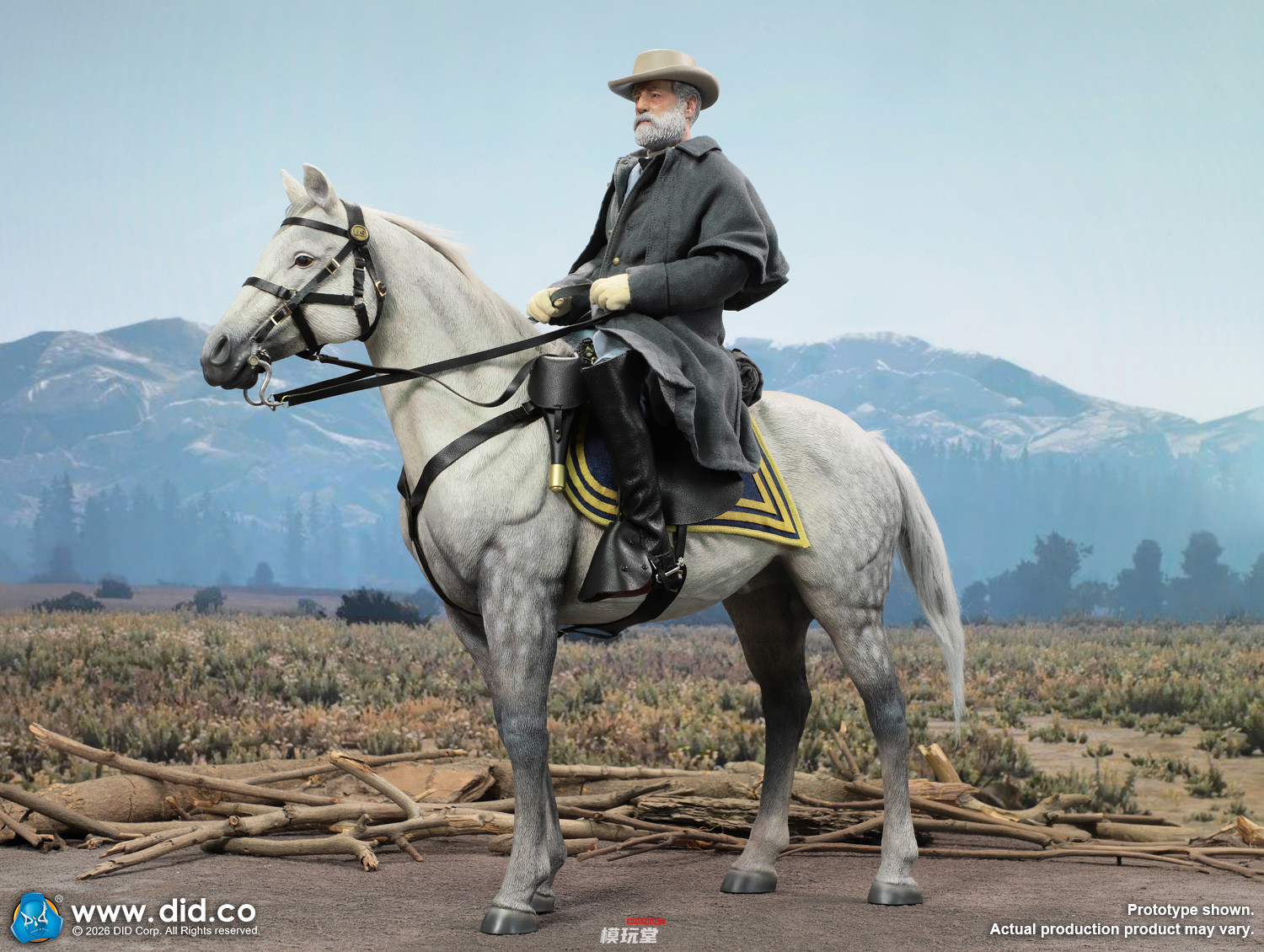 予約 DID 1/6 アメリカ南北戦争 軍馬・白馬（スタンディングVer