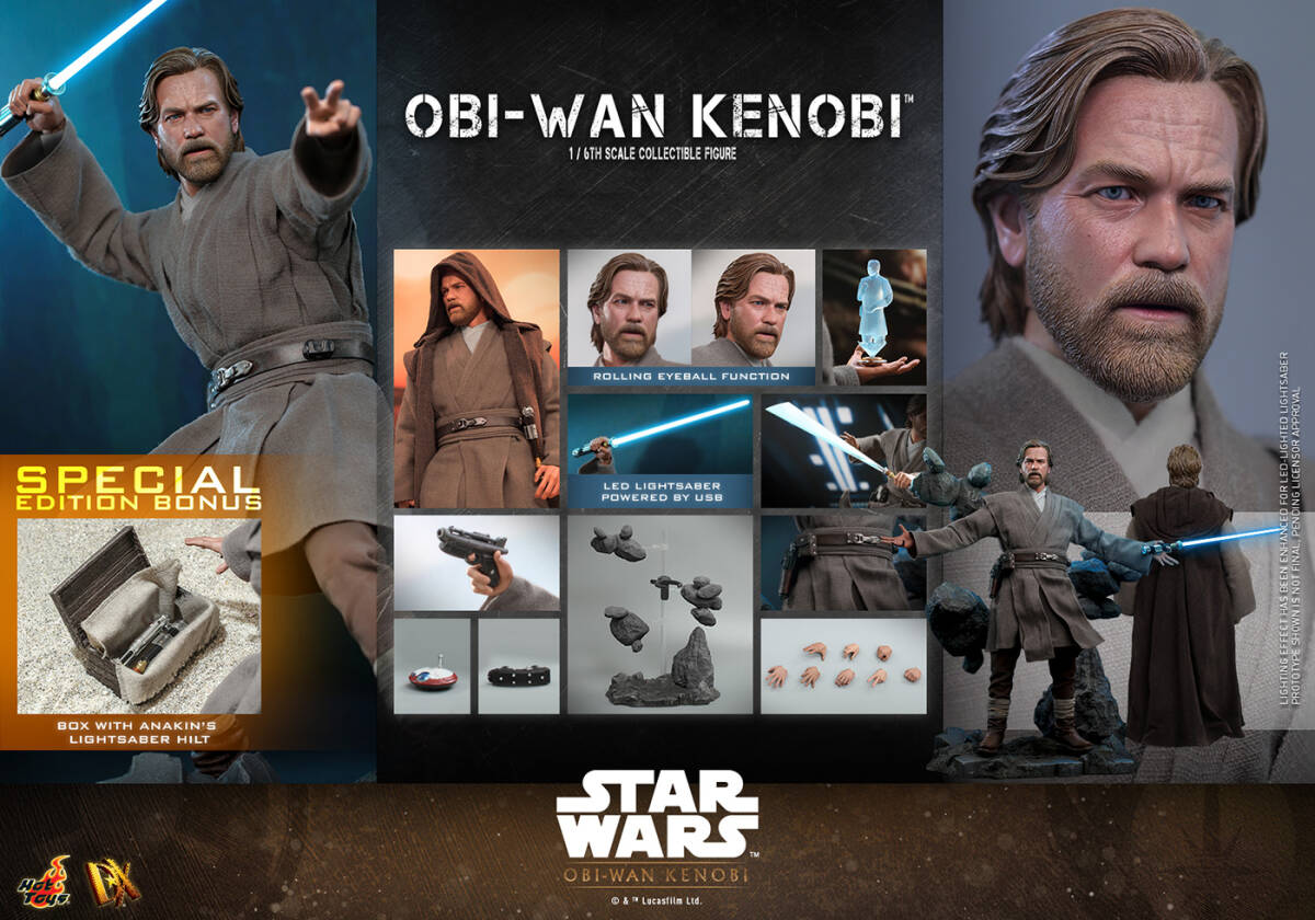 ホットトイズ 1/6 スター・ウォーズ オビ＝ワン・ケノービ DX.Ver 