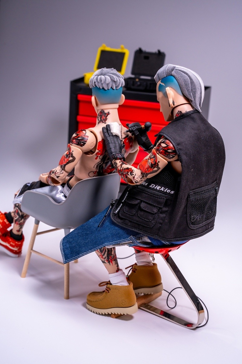 予約 trickyMan12 1/6 彫師 Tattoo artist Collectible Action