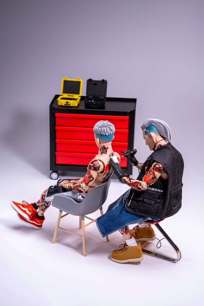 trickyMan12 1/6 彫師 未開封新品 Tattoo artist trickyMan12 1/6 彫師 Tattoo artist Collectible Action Figure