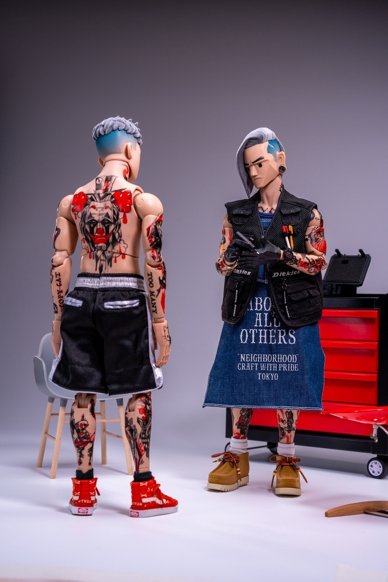 trickyMan12 1/6 彫師 Tattoo artist Collectible Action Figure