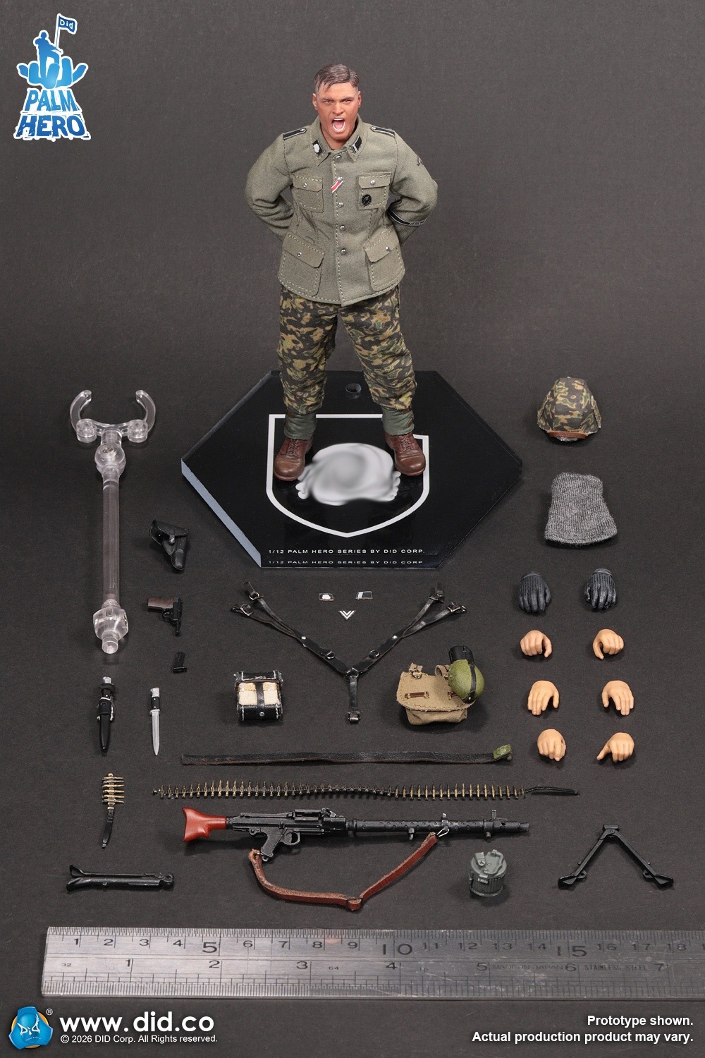 予約 DID 1/12 WW2 ドイツ軍 MG34 機関銃手 アロイス XD80042 WWII