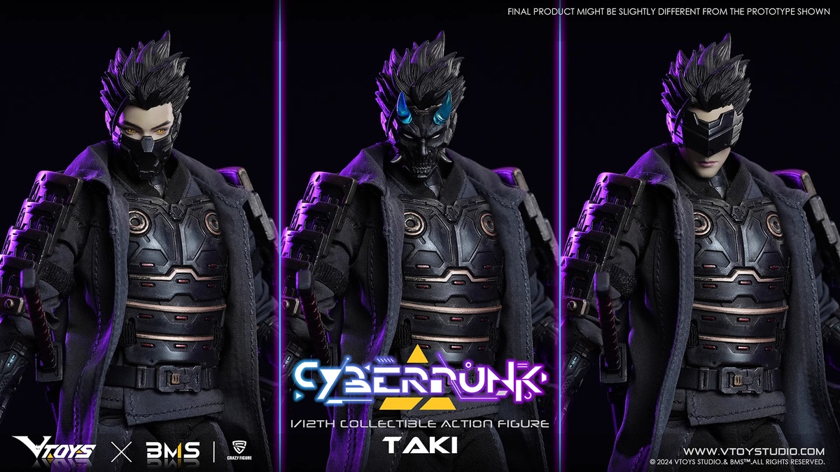 VTOYS X BMS 1/12 サイバーパンク 武士 滝 VTOYS X BMS 1/12 サイバーパンク 武士 滝 予約特典あり VSD010