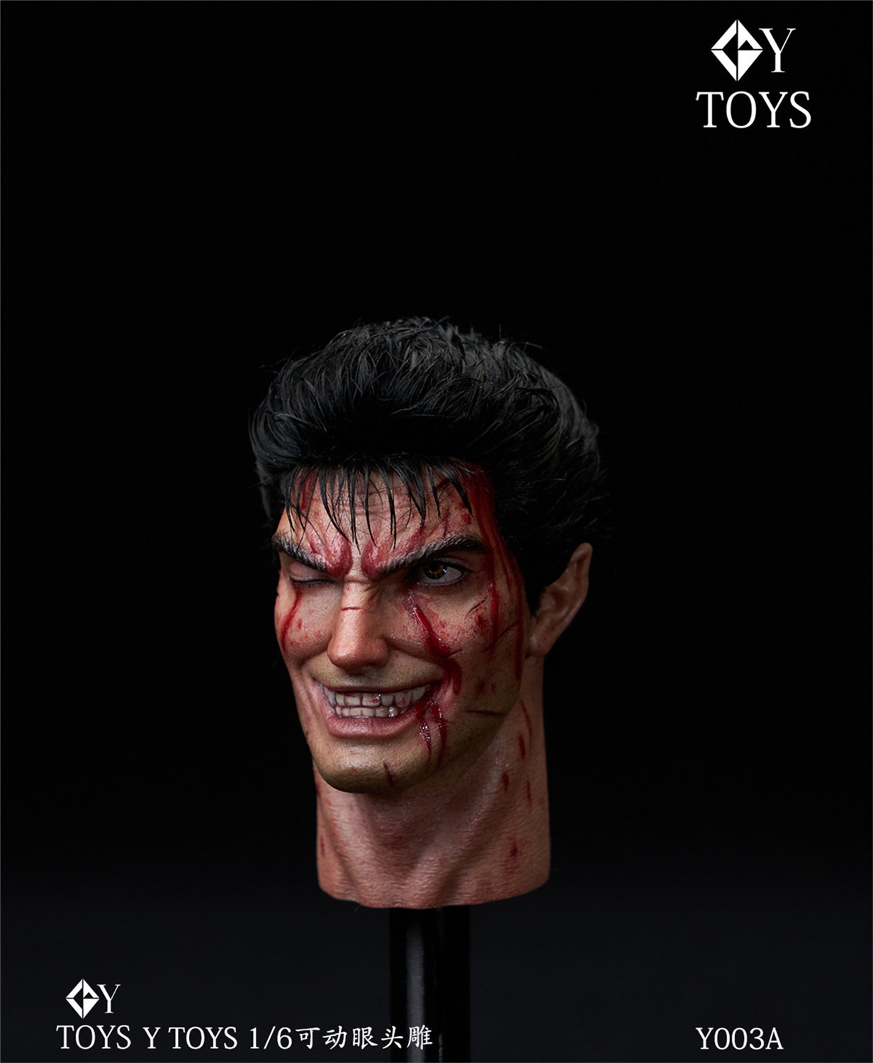 予約 Y Toys 1/6 バーサーカー カスタムヘッド バトルダメージ版 Y003A