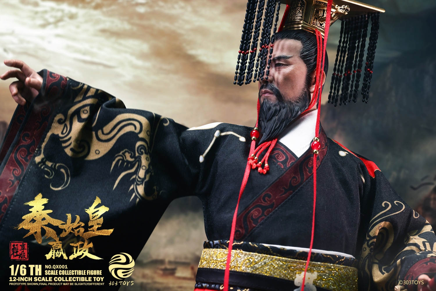 予約 303TOYS 1/6 始皇帝 ?魂政 エンジョイ版 QX001 Qin Shi Huang
