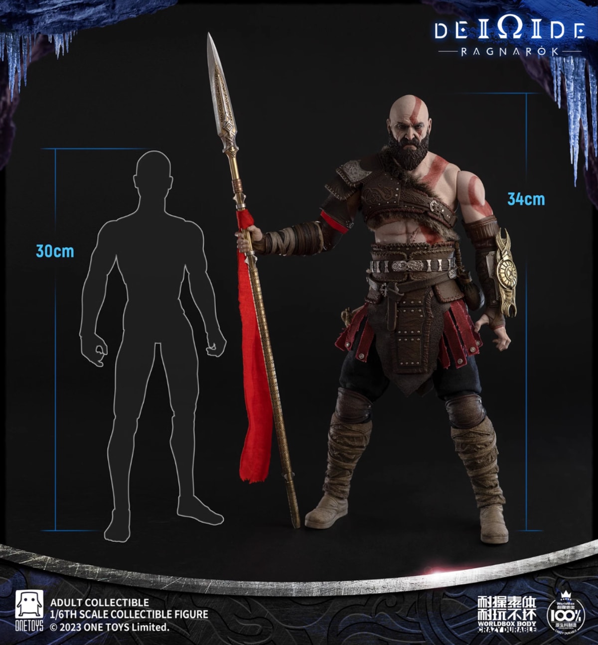 予約 Worldbox & Onetoys 1/6 ゴッド・オブ・ウォー 再販.Ver ボーナス