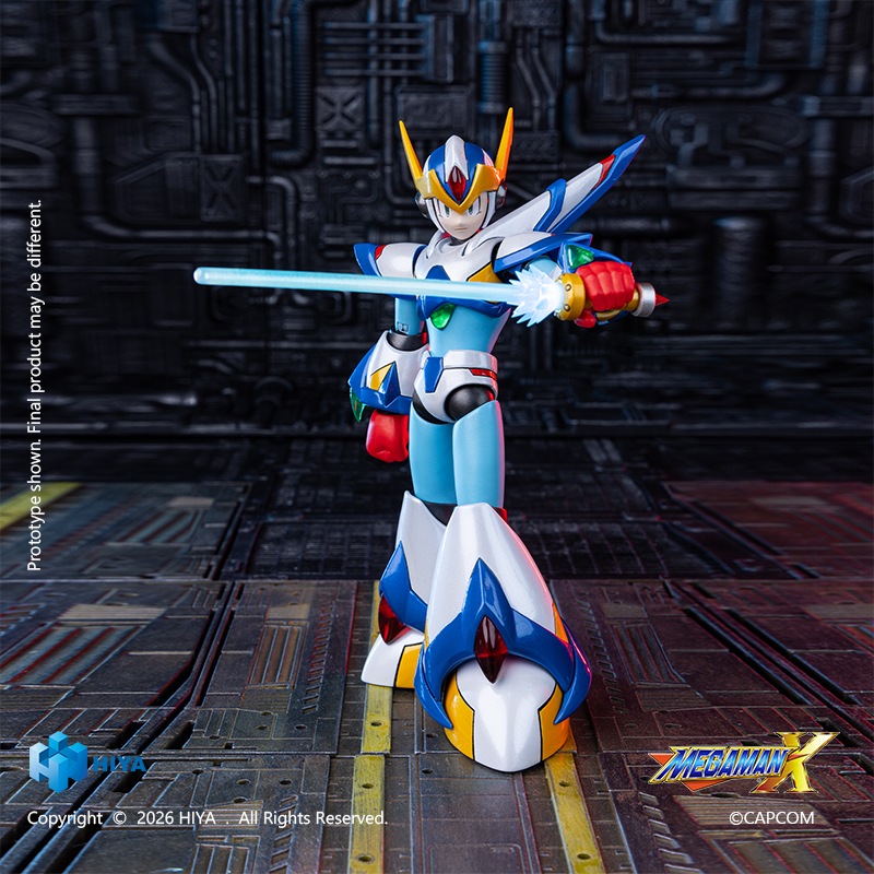 ロックマンX　ファルコンアーマー　フィギュア　ランナーパーツ　顔交換パーツあり 予約 HIYA 1/12 『ロックマン X』 エックス マックスアーマー EBM0384