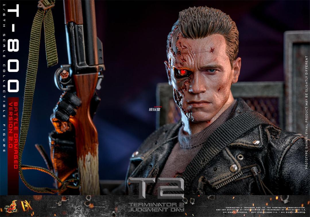 NoB極美品 ホットトイズ ターミネーター2 T-800 バトルダメージ ホットトイズ 1/6 『ターミネーター2』 T-800（バトルダメージ