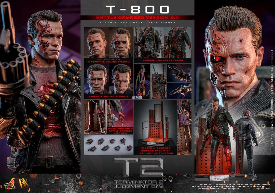 ホットトイズ　ターミネーター２ T-800（バトルダメージ版）1/6スケール ホットトイズ 1/6 『ターミネーター2』 T-800（バトルダメージ