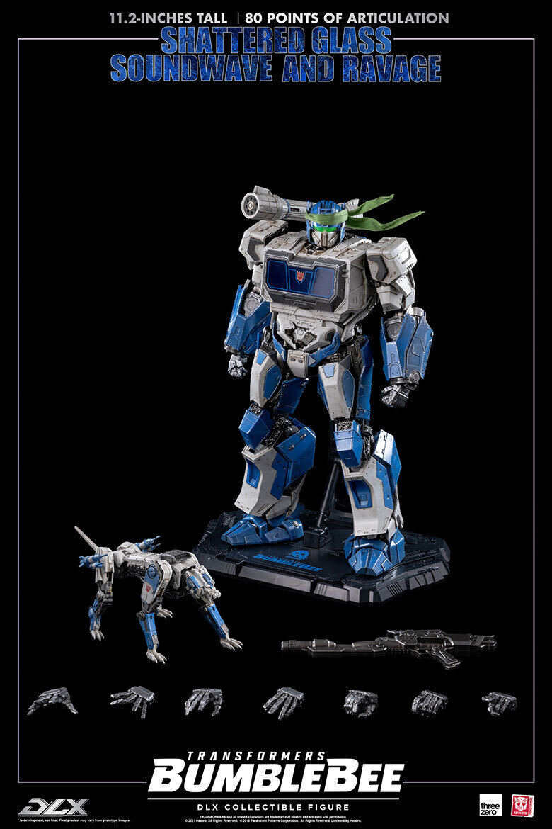 Threezero 1/6 DLX 海外限定 シャッタード グラス サウンドウェーブ
