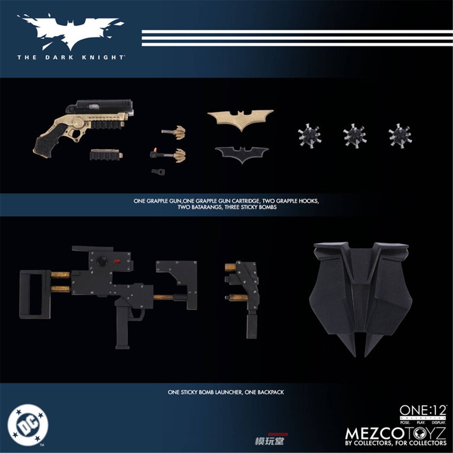 予約 Mezco Toyz 1/12 『ダークナイト：バットマン』 バットマン The