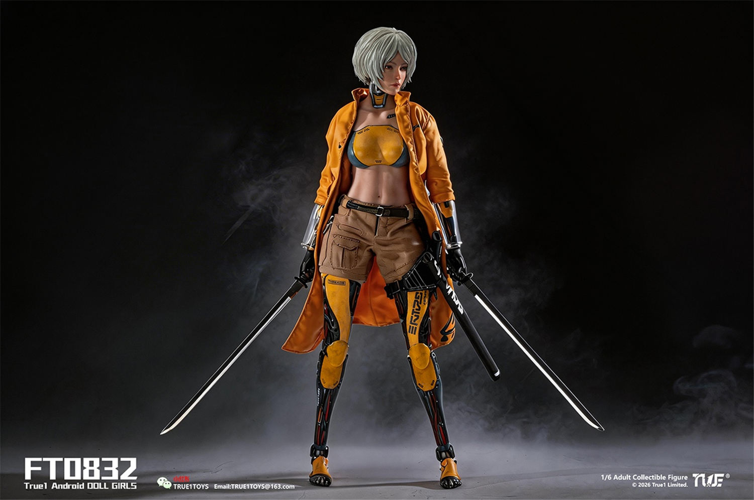 予約 True1Toys 1/6 アンドロイド ビル 白髪版 FT0832W 黒髪版 FT0832B