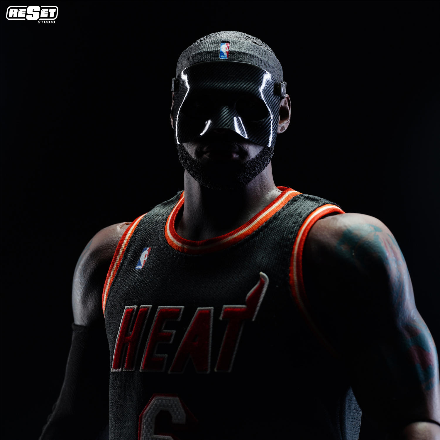予約 Reset Studio 1/6 NBAシリーズ ジェームズ ヒート（ブラック