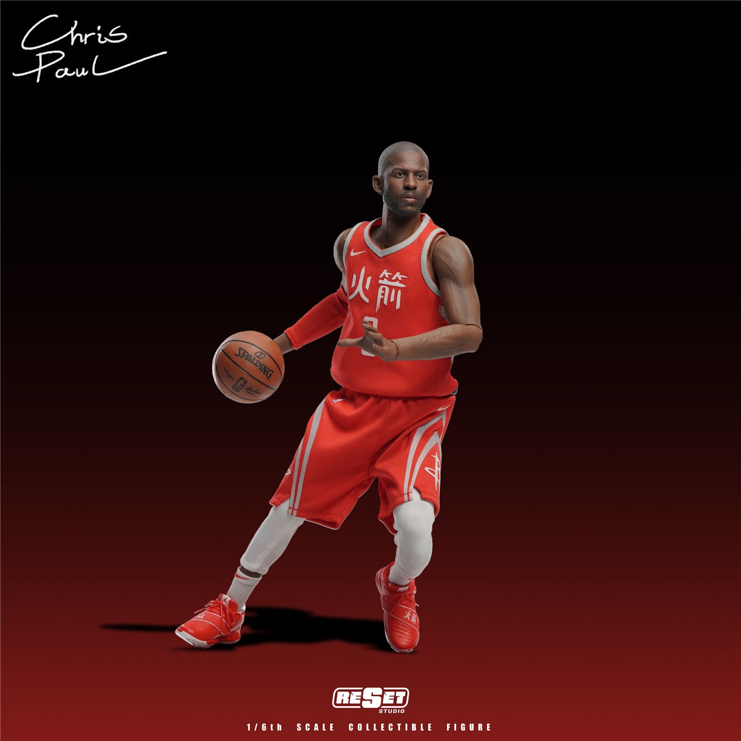 予約 ResetStudio 1/6 NBAシリーズ ロケット ポール 記念版 NBA Series