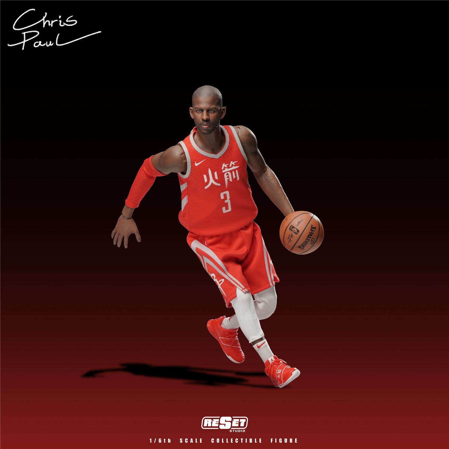 予約 ResetStudio 1/6 NBAシリーズ ロケット ポール 記念版 NBA Series