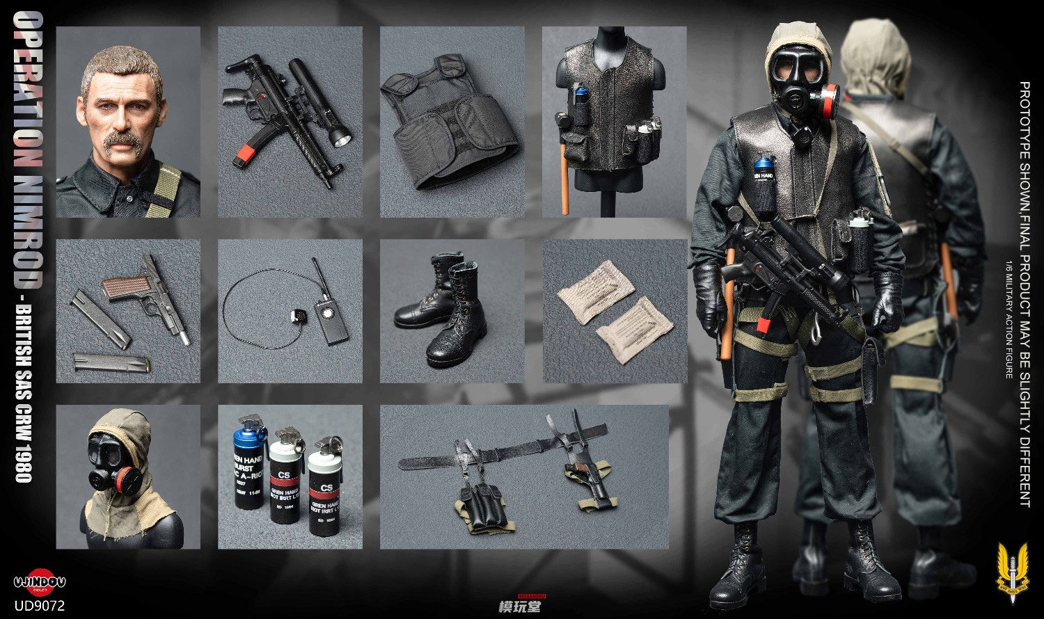 虹6 ww2 二個セット 予約 UJINDOU 1/6 英国陸軍 第22特殊空挺連隊（22 SAS）CRW
