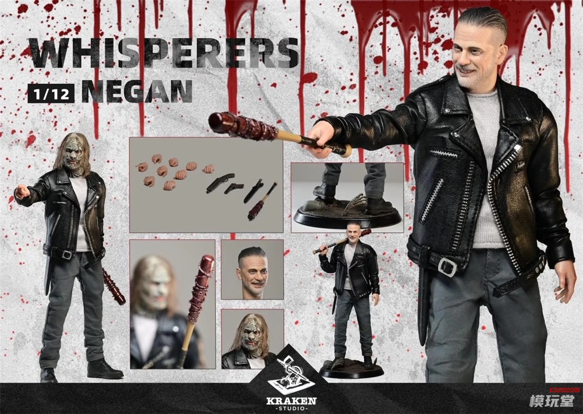 Kraken Studio 1/12 ウィスパラーズ ニーガン 未開封新品 Kraken Studio 1/12 ウィスパラーズ ニーガン Whisperers Negan Action