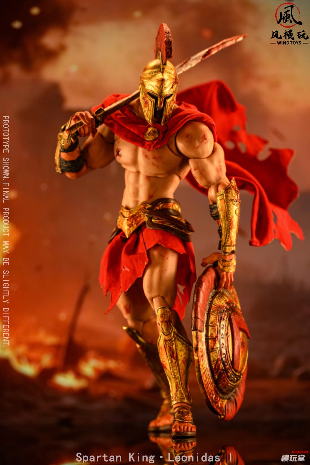 Wind Toys 永遠の戦魂 スパルタ王 レオニダス 通常版 FMW004 Wind Toys 1/12 「永遠の戦魂」シリーズ スパルタ王 レオニダス FMW004