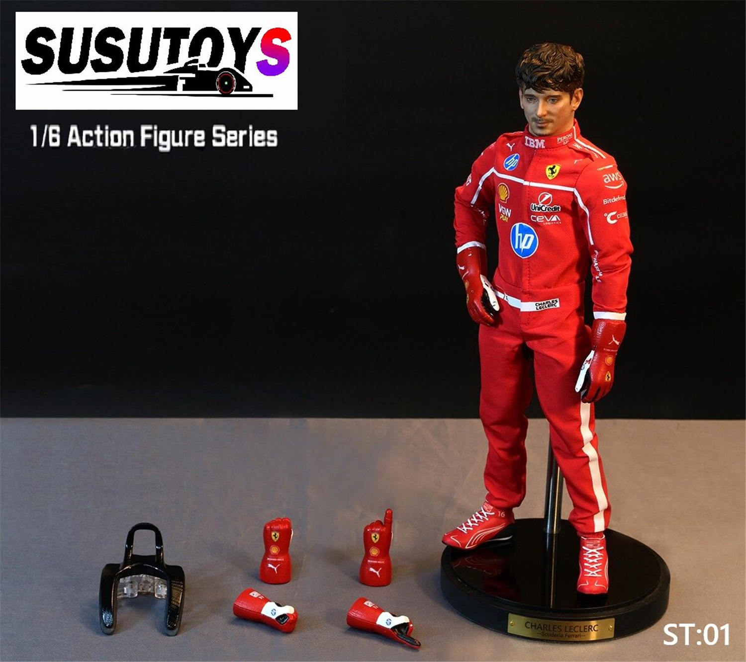 予約 SUSUTOYS 1/6 F1 ドライバー ST01 & ST02 F1 Driver Collectible