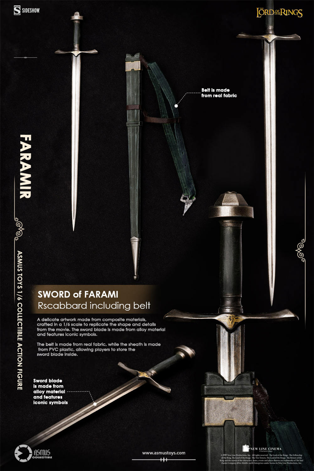 予約 ASMUS TOYS 1/6『ロード・オブ・ザ・リング』ファラミア 植毛版