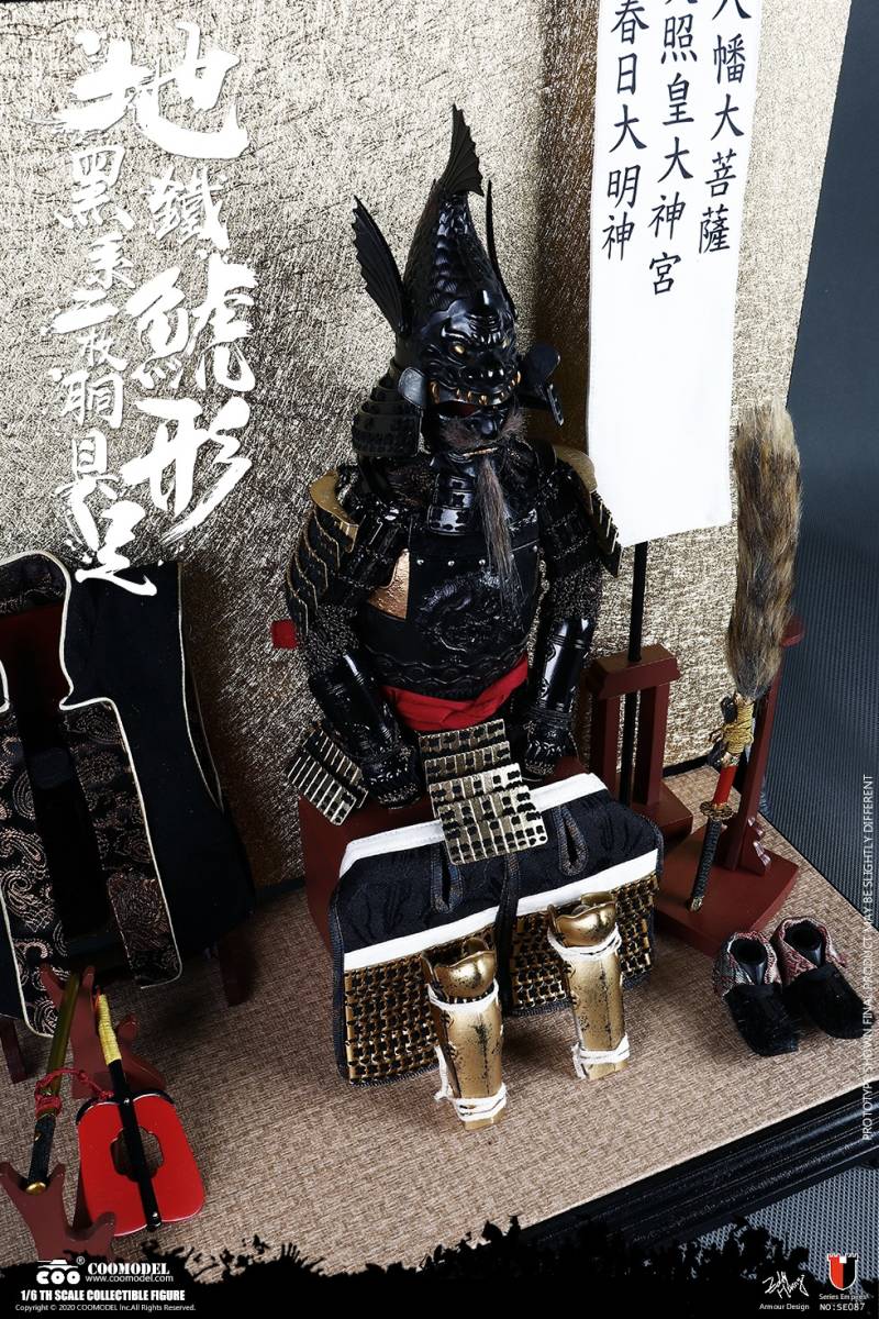 COOMODEL 1/6 徳川家康 鉄地鯱形兜黒糸二枚胴具足 伝説.Ver 未開封新品