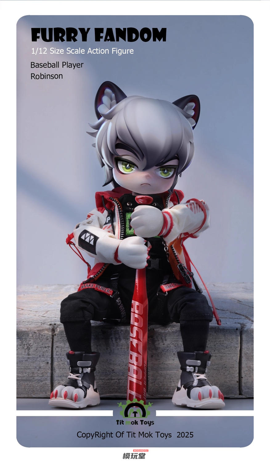 キャラプロ製 テリー☆ファンク フィギュア 予約 Tit Mok Toys 1/12 『ファーリー ファンダム』 野球選手
