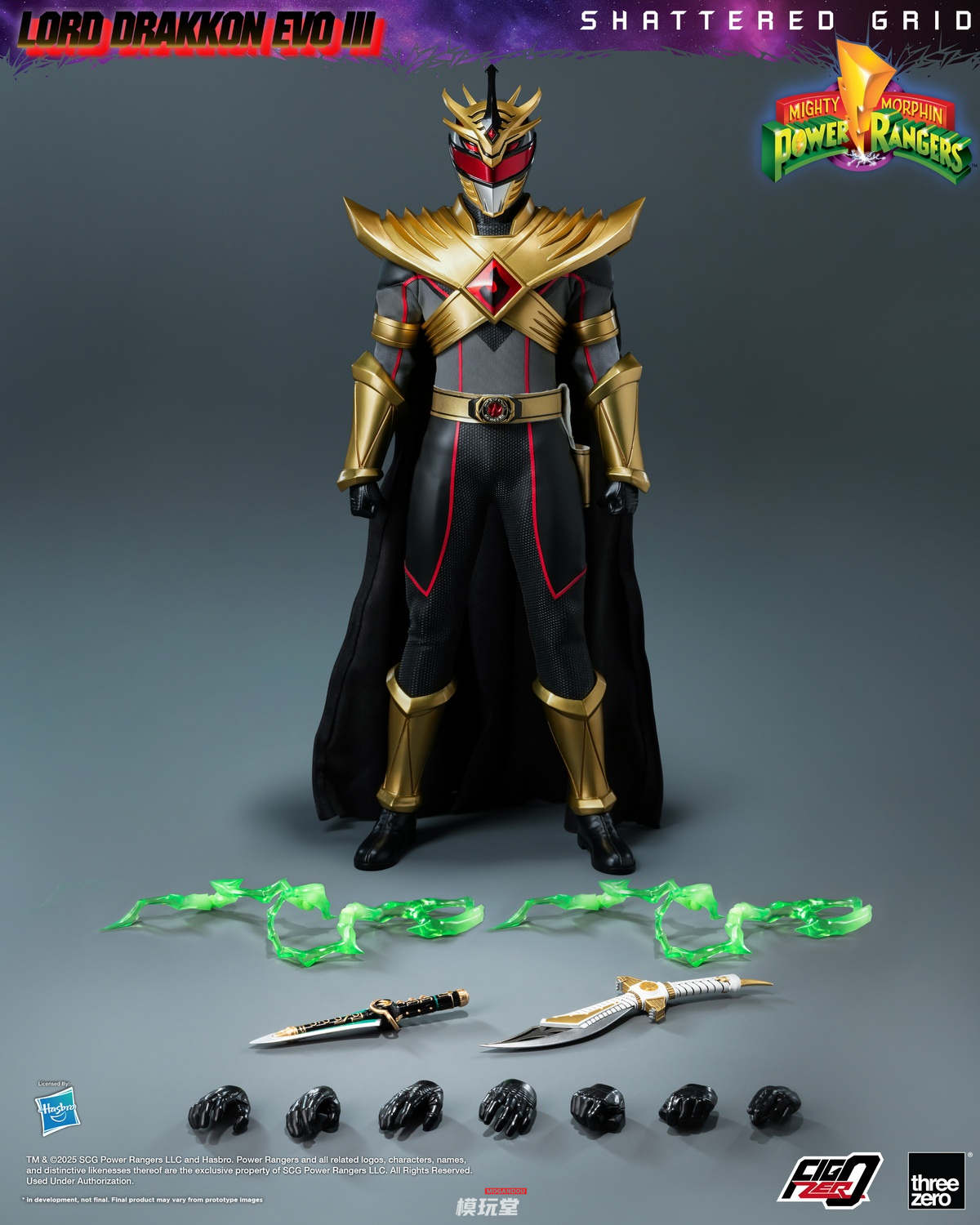 予約 threezro 1/6 マイティ モーフィン パワーレンジャー：シャッター