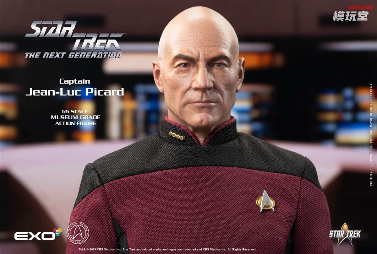 EXO-6 1/6 スタートレック ジャン=リュック・ピカード艦長 EDU版 新品