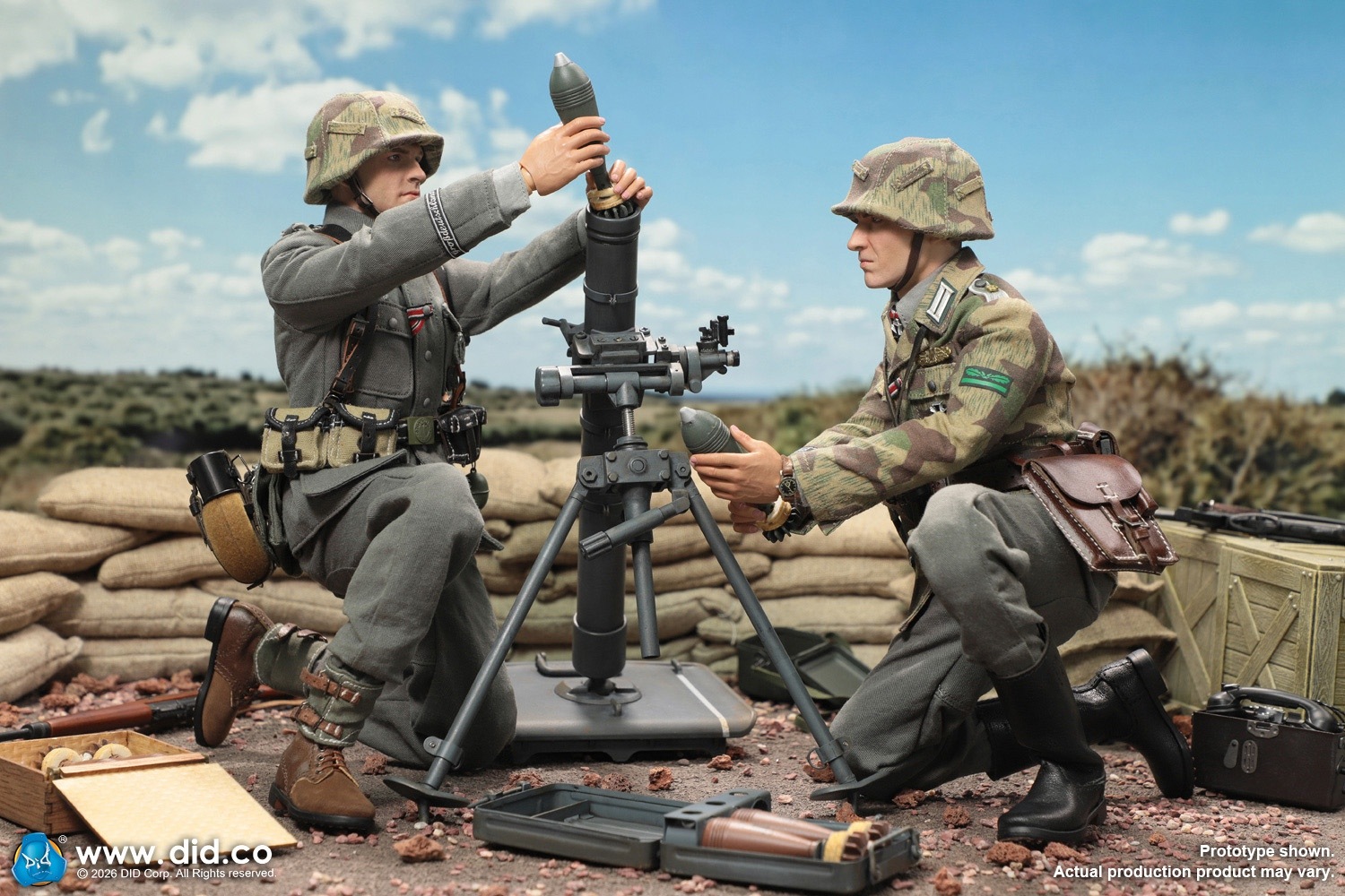 予約 DID 1/6 WW2 ドイツ軍 グロースドイッチュラント師団 歩兵迫撃
