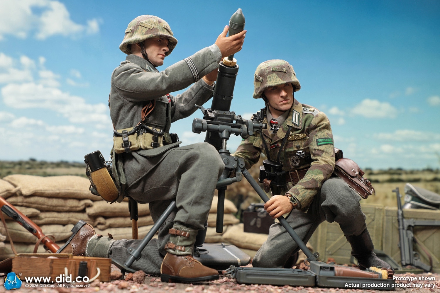 予約 DID 1/6 WW2 ドイツ軍 グロースドイッチュラント師団 歩兵迫撃