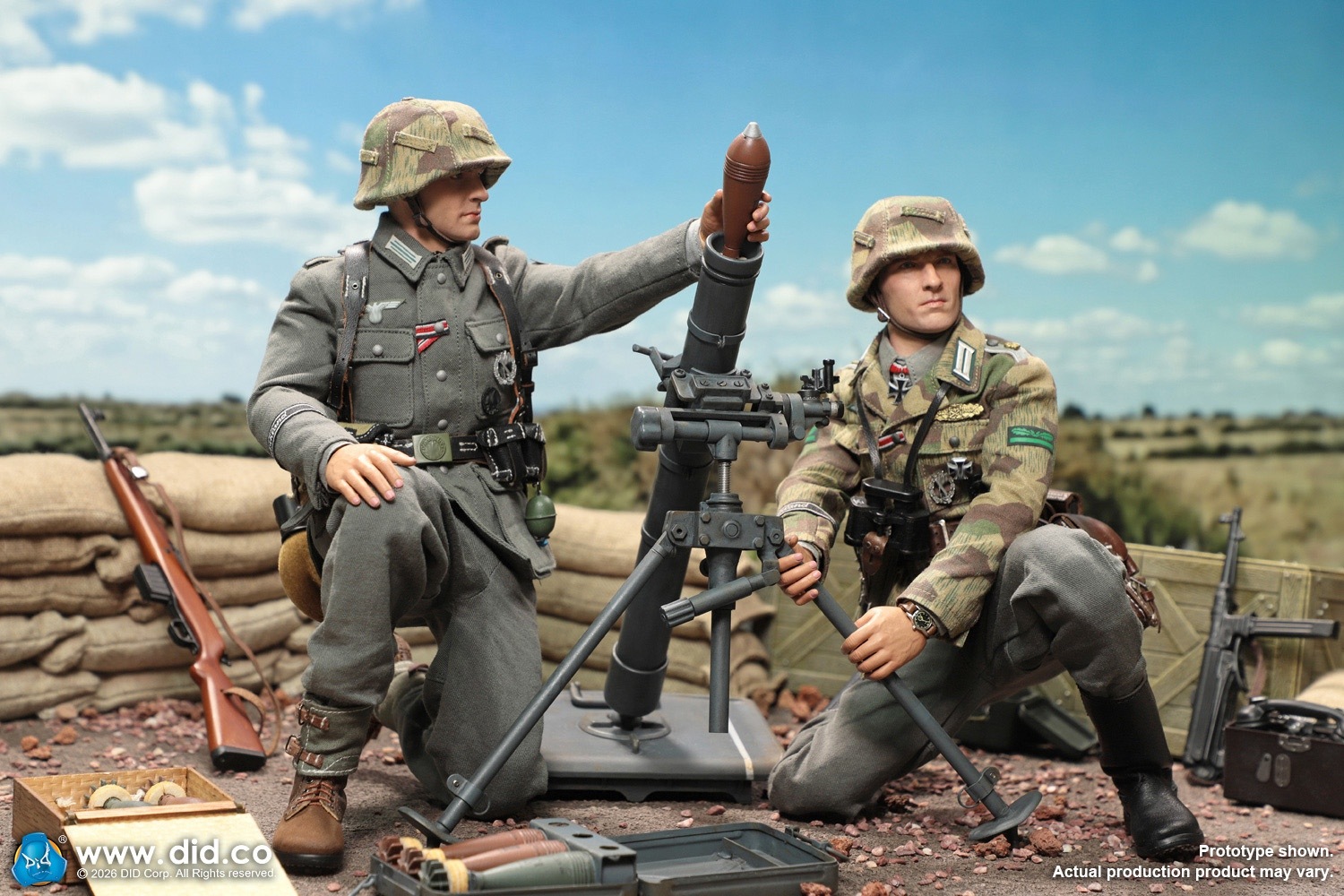 予約 DID 1/6 WW2 ドイツ軍 グロースドイッチュラント師団 歩兵迫撃
