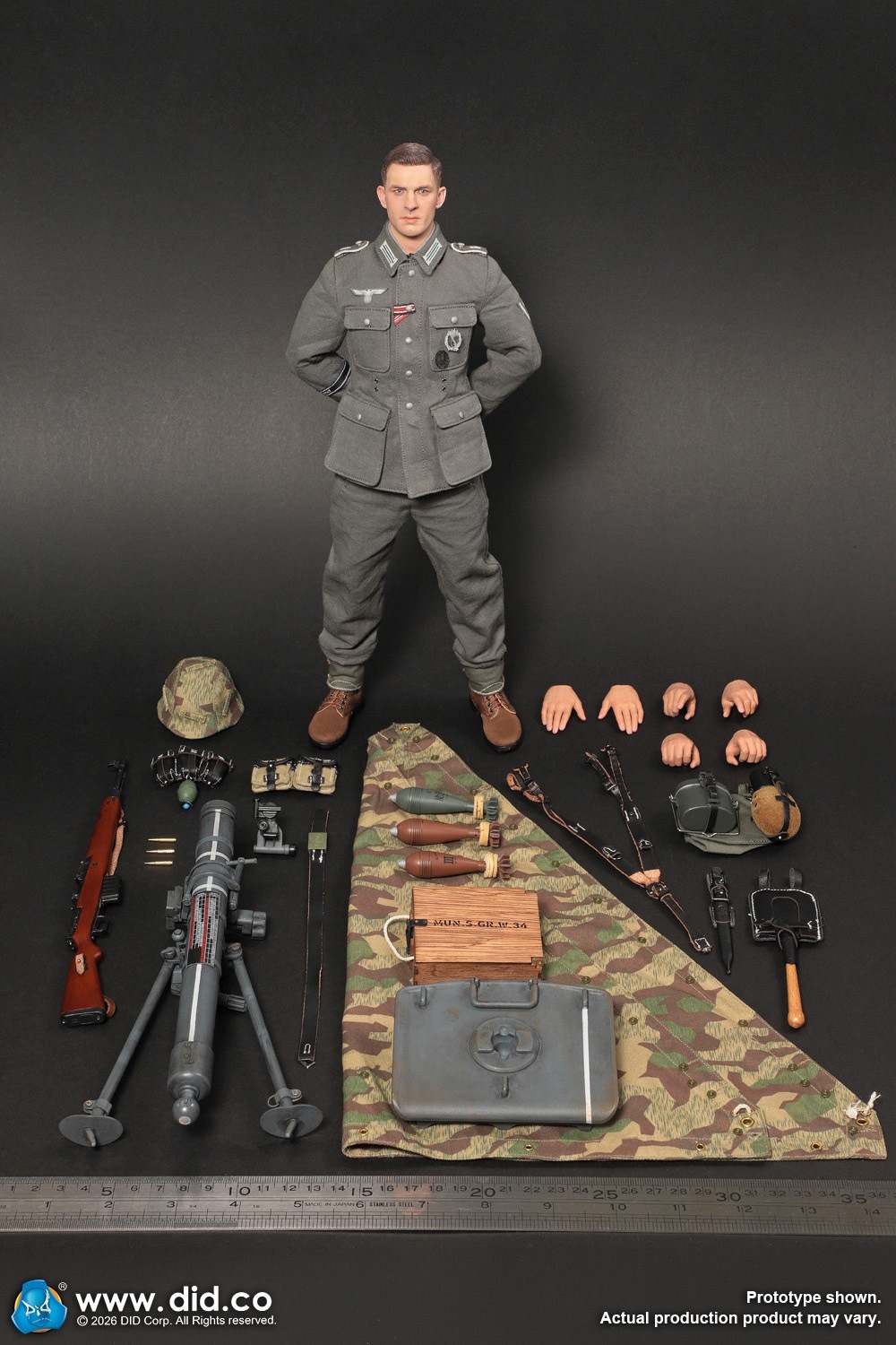 予約 DID 1/6 WW2 ドイツ軍 グロースドイッチュラント師団 歩兵迫撃
