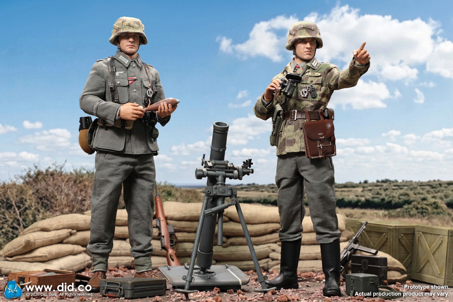 予約 DID 1/6 WW2 ドイツ軍 グロースドイッチュラント師団 歩兵迫撃