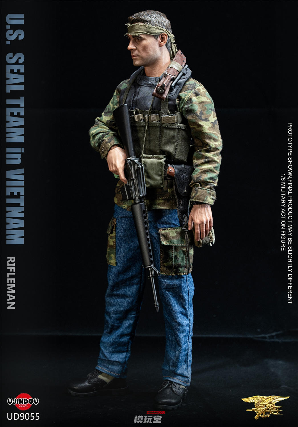 予約 UJINDOU 1/6 ベトナム戦争 米海軍シールズ ライフルマン UD9055