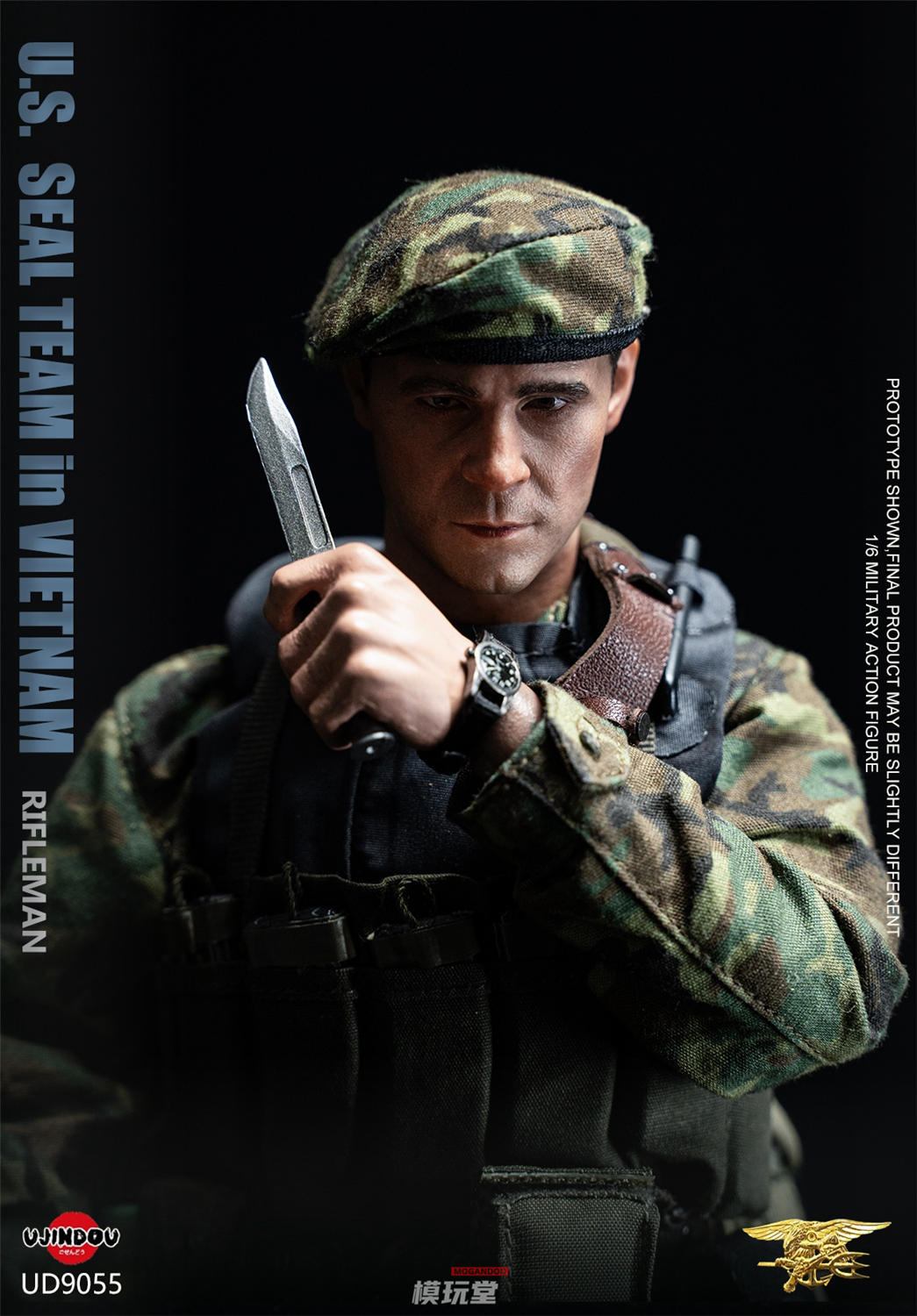 ま*わ様 1/6ミリタリーアクションフィギュア 予約 UJINDOU 1/6 ベトナム戦争 米海軍シールズ ライフルマン