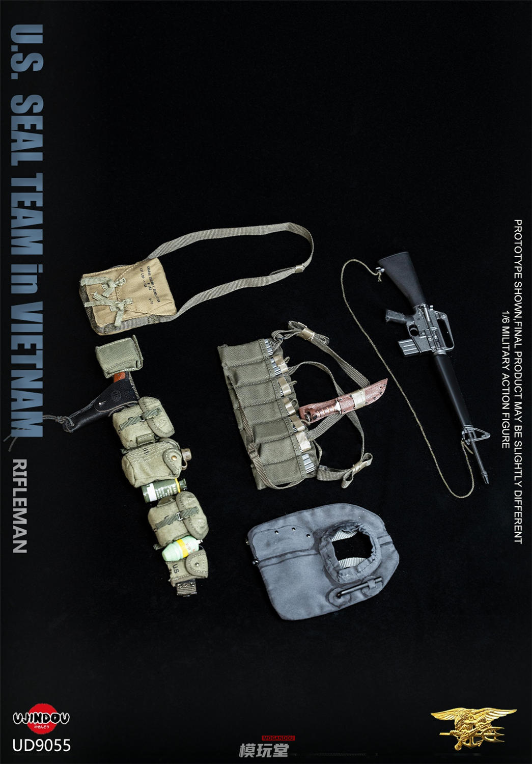 予約 UJINDOU 1/6 ベトナム戦争 米海軍シールズ ライフルマン UD9055