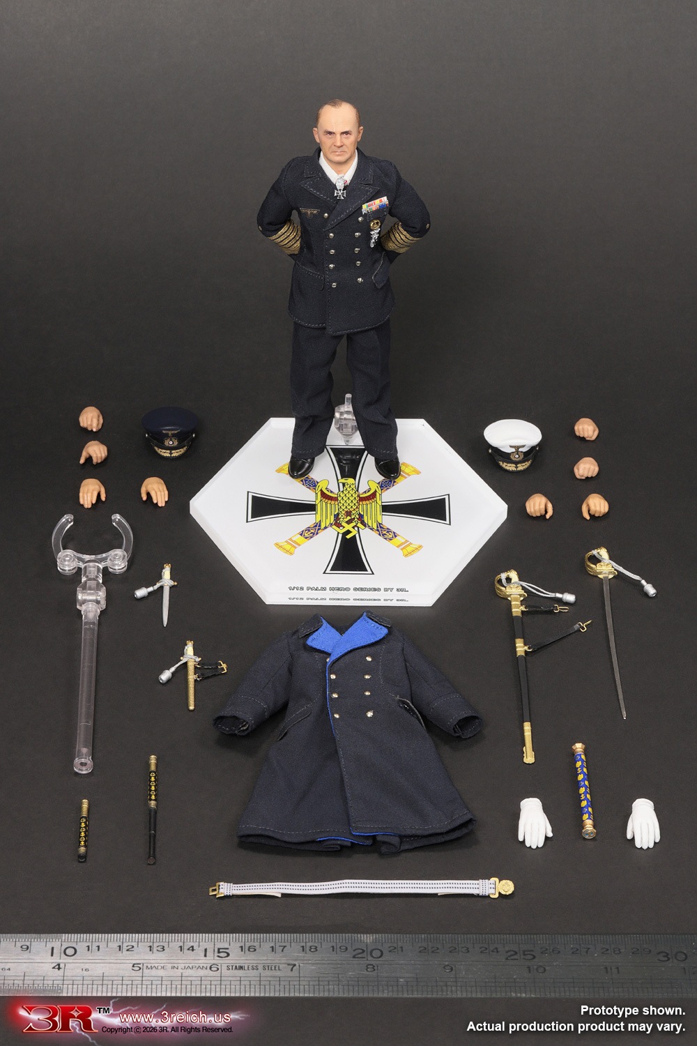予約 3R 1/12 Mini Reich Series 第9弾 WW2 ドイツ海軍 大提督（海軍