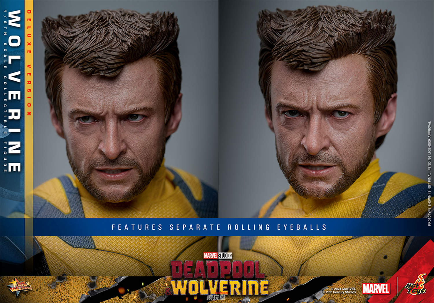【ムービー・マスターピース】 ウルヴァリン［ボーナスアクセサリー付き］ ホットトイズ 1/6 『デッドプール＆ウルヴァリン』 ウルヴァリン