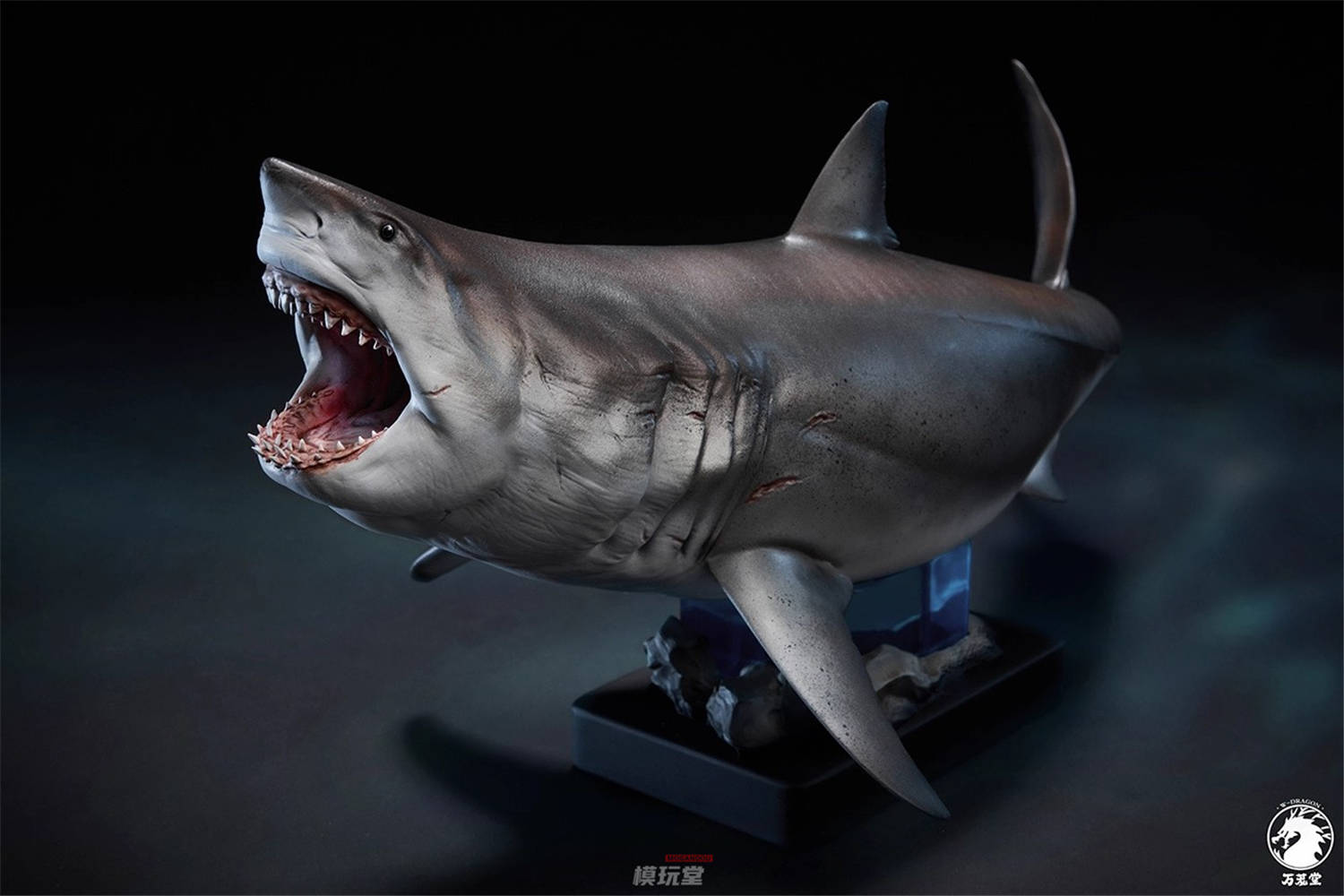 予約 万蘢堂 1/18 ホホジロザメ Carcharodon Carcharias PVC Statue