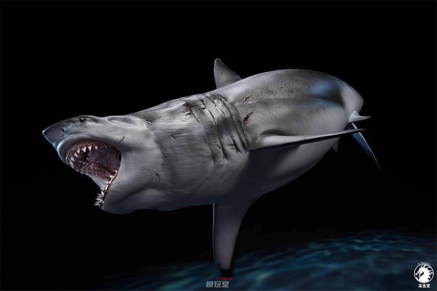 予約 万蘢堂 1/18 ホホジロザメ Carcharodon Carcharias PVC Statue